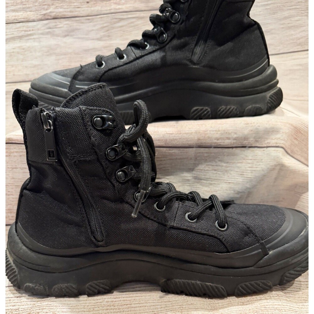 Zara Trainer Style / Technical Ankle Boots in monochrome black 38/7.5 - Picture 4 of 7